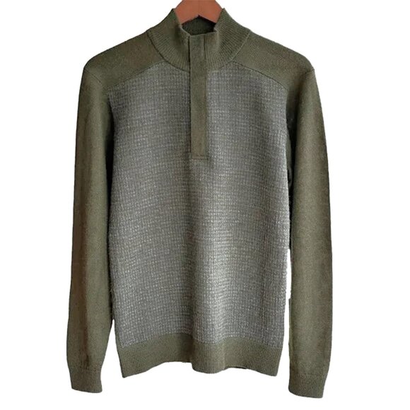 NEW $295 Bobby Jones Collection Sweater!  Small  Soft Baby Alpaca  Olive Green - Picture 1 of 3